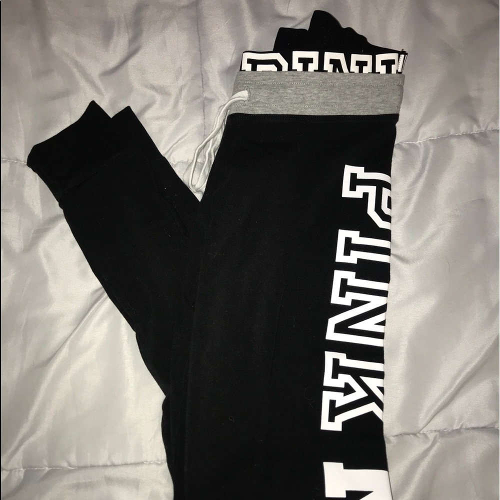 Pink nation cotton grey leggings